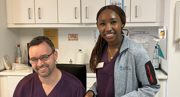 Banice Feth mit Wohnbereichsleitung